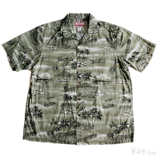 เสื้อฮาวาย RJC ลาย เครื่องบินรุ่นเก่า