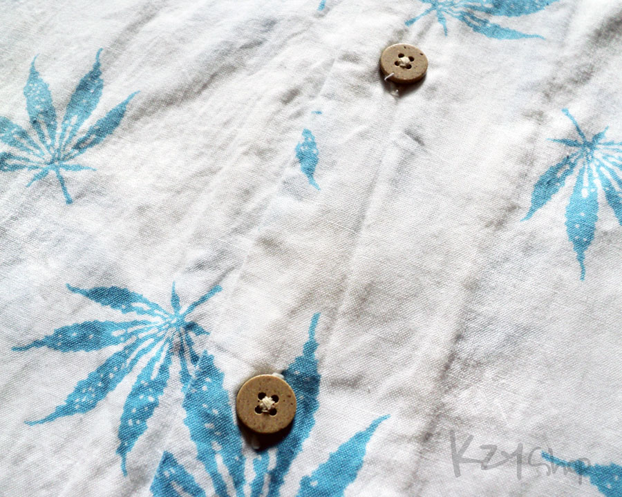 เสื้อฮาวาย Patina Vintage ลาย ใบกัญชา