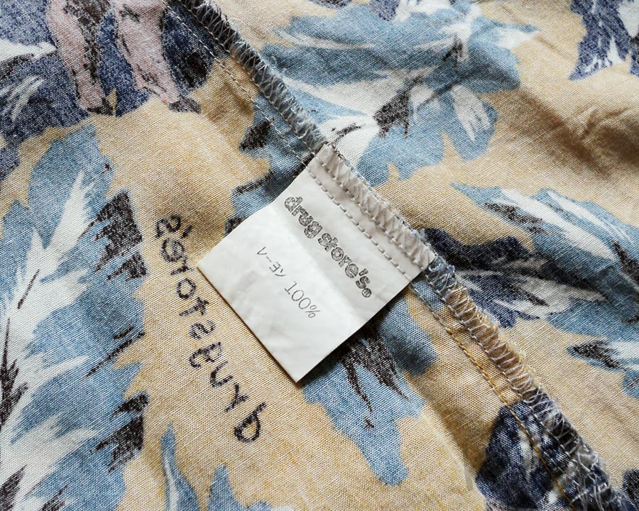 เสื้อฮาวายลายญี่ปุ่น drug store's ลาย หมู ใบไม้
