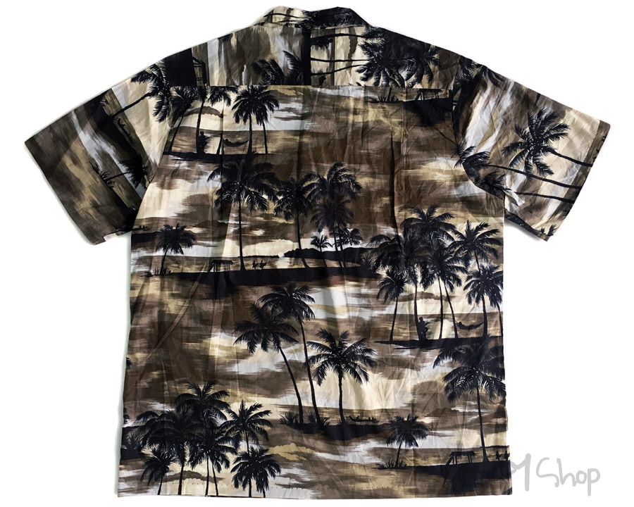 เสื้อฮาวาย RJC ลาย วิวชายทะเล ต้นมะพร้าว