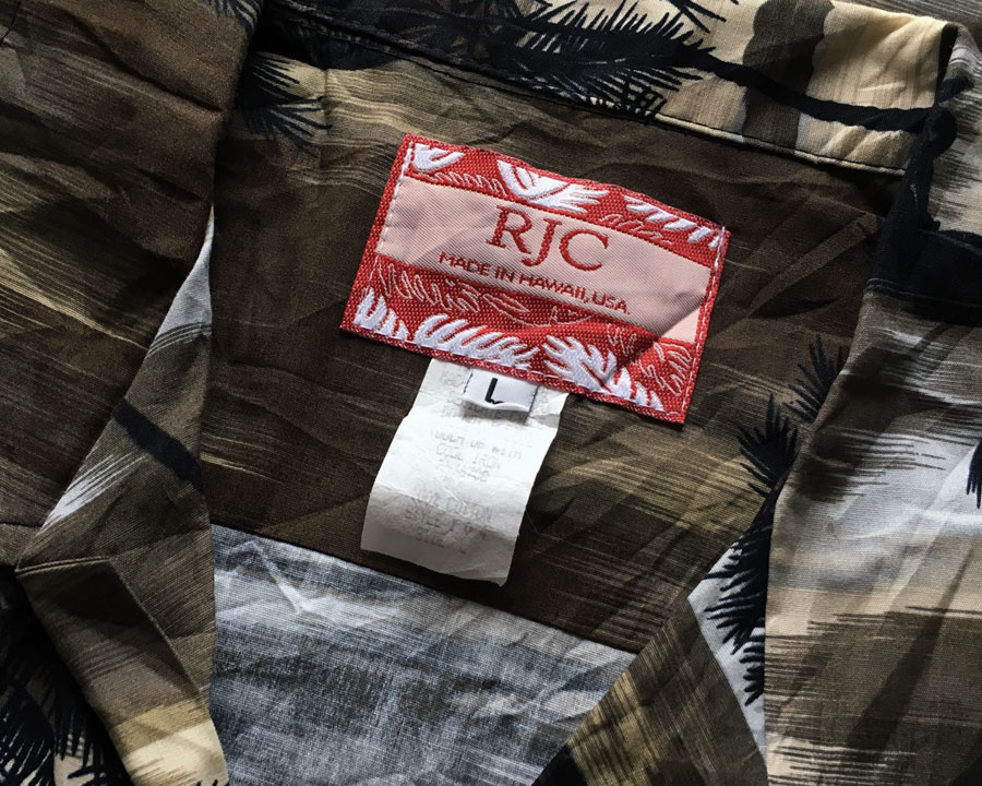 เสื้อฮาวาย RJC ลาย วิวชายทะเล ต้นมะพร้าว