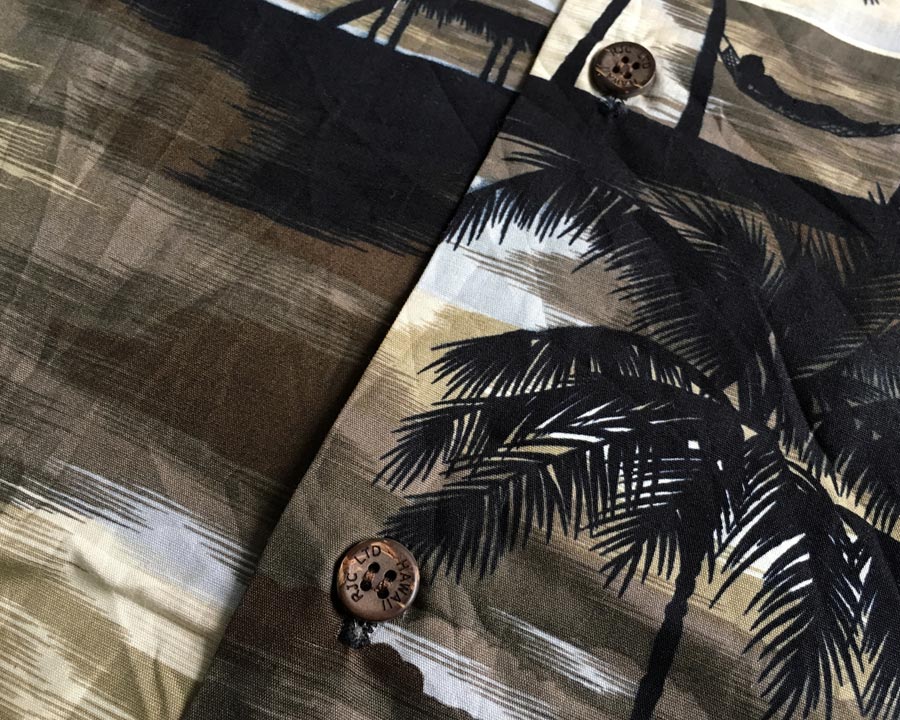 เสื้อฮาวาย RJC ลาย วิวชายทะเล ต้นมะพร้าว