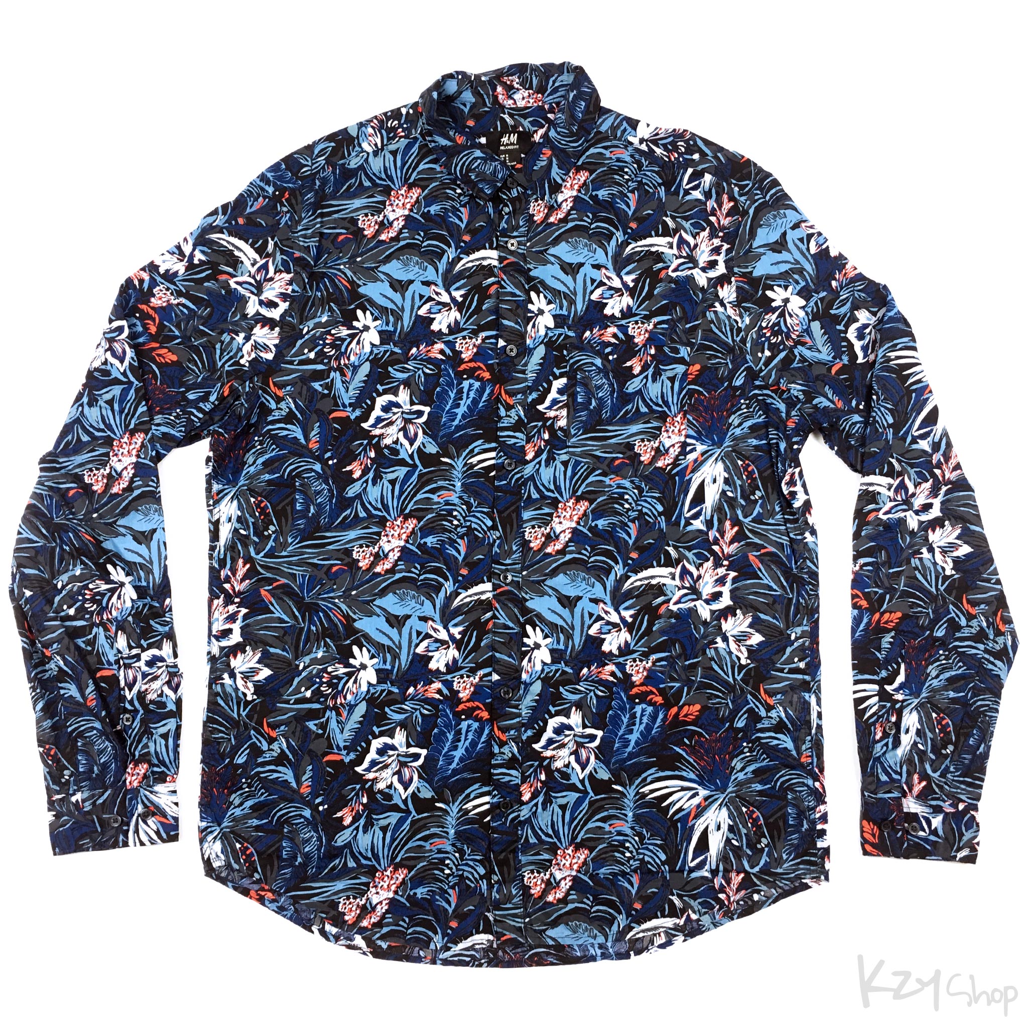 เสื้อฮาวายแขนยาว H&M