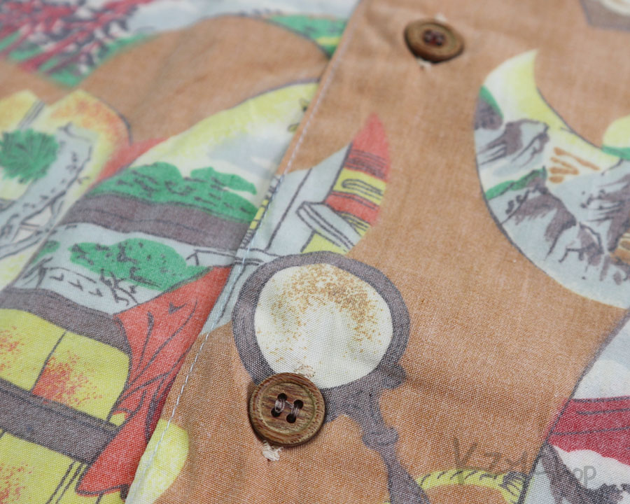  เสื้อฮาวายลายญี่ปุ่น KANSAI MAN ลาย เกอิชา ต้นไผ่ ภูเขาไฟฟูจิ