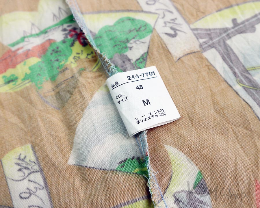  เสื้อฮาวายลายญี่ปุ่น KANSAI MAN ลาย เกอิชา ต้นไผ่ ภูเขาไฟฟูจิ