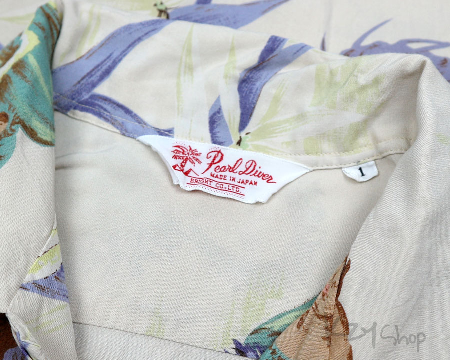 เสื้อฮาวาย Pearl Diver ลาย สาวฮูล่า