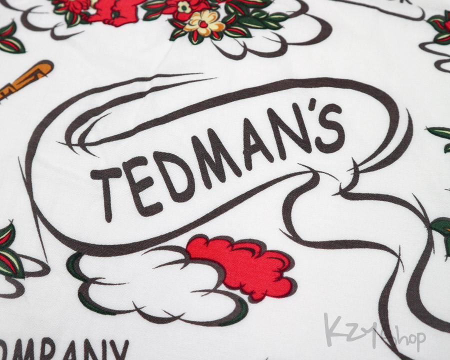 เสื้อฮาวาย TEDMAN - LUCKY OF ALOHA (White)