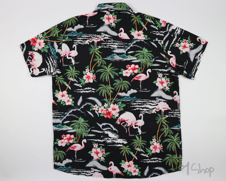 เสื้อฮาวาย ANHELON - Pink Flamingos