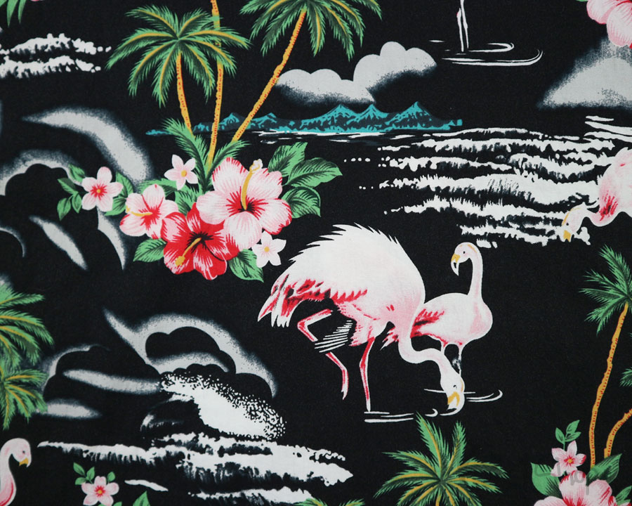 เสื้อฮาวาย ANHELON - Pink Flamingos