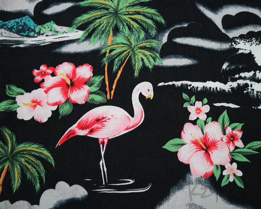 เสื้อฮาวาย ANHELON - Pink Flamingos