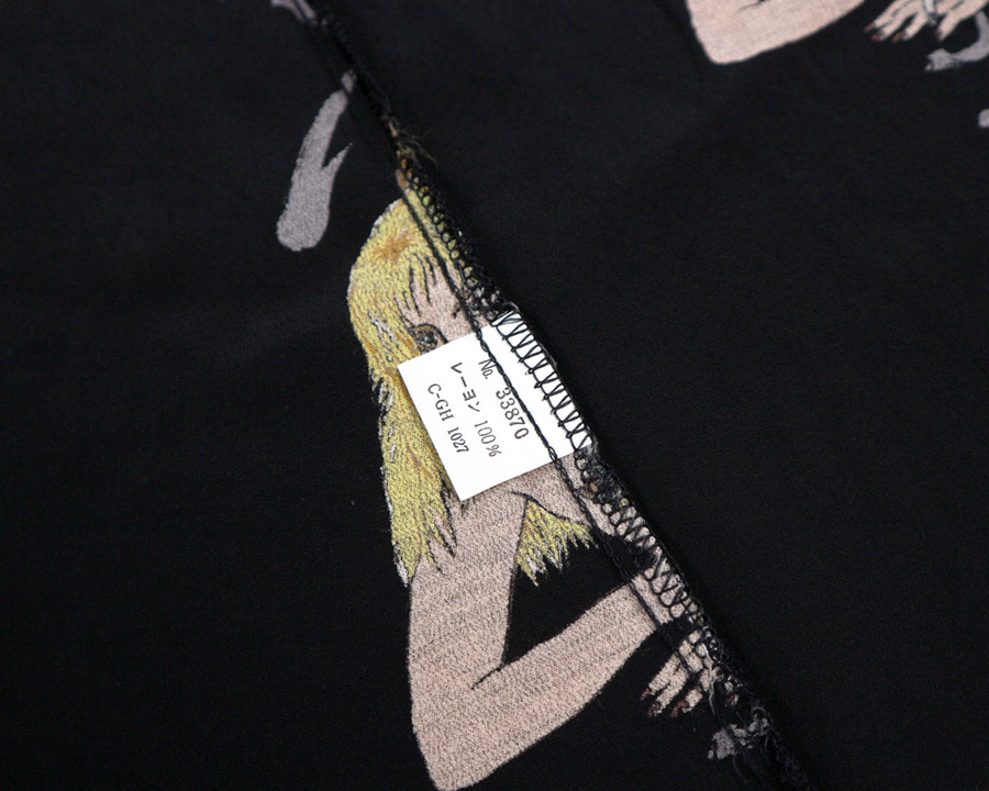 เสื้อฮาวายลายญี่ปุ่น Leoz ลาย สาวรอยสักกับร่มญี่ปุ่น