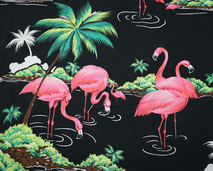เสื้อฮาวาย PARADISE FOUND - Pink Flamingos