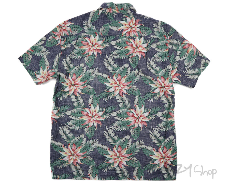 เสื้อฮาวาย Roushatte ลาย ดอกไม้ ใบไม้