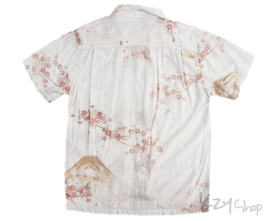 เสื้อฮาวายลายญี่ปุ่น ลาย ดอกซากุระ