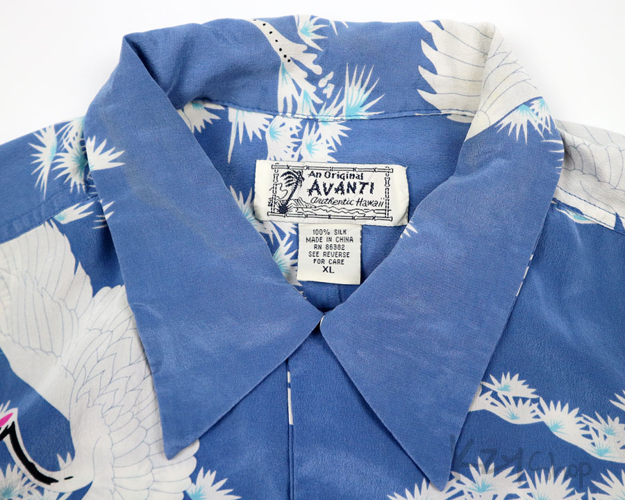 เสื้อฮาวายลายญี่ปุ่น AVANTI ลาย นกกระเรียน