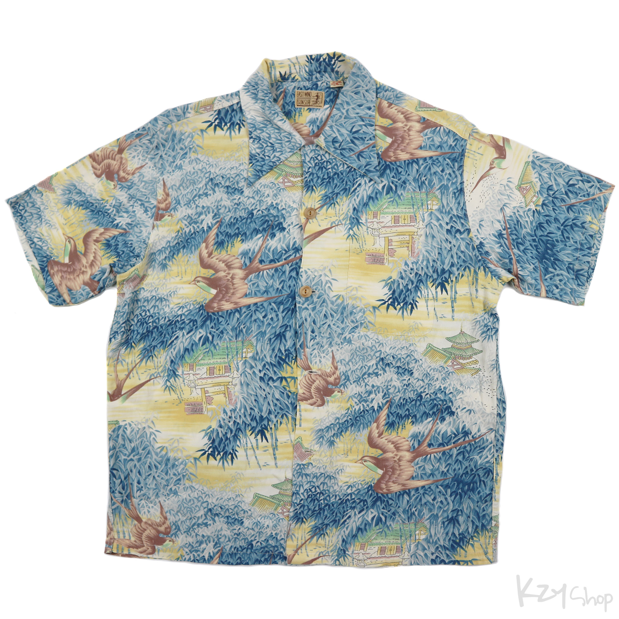 เสื้อฮาวายลายญี่ปุ่น EAST WIND SUN SURF