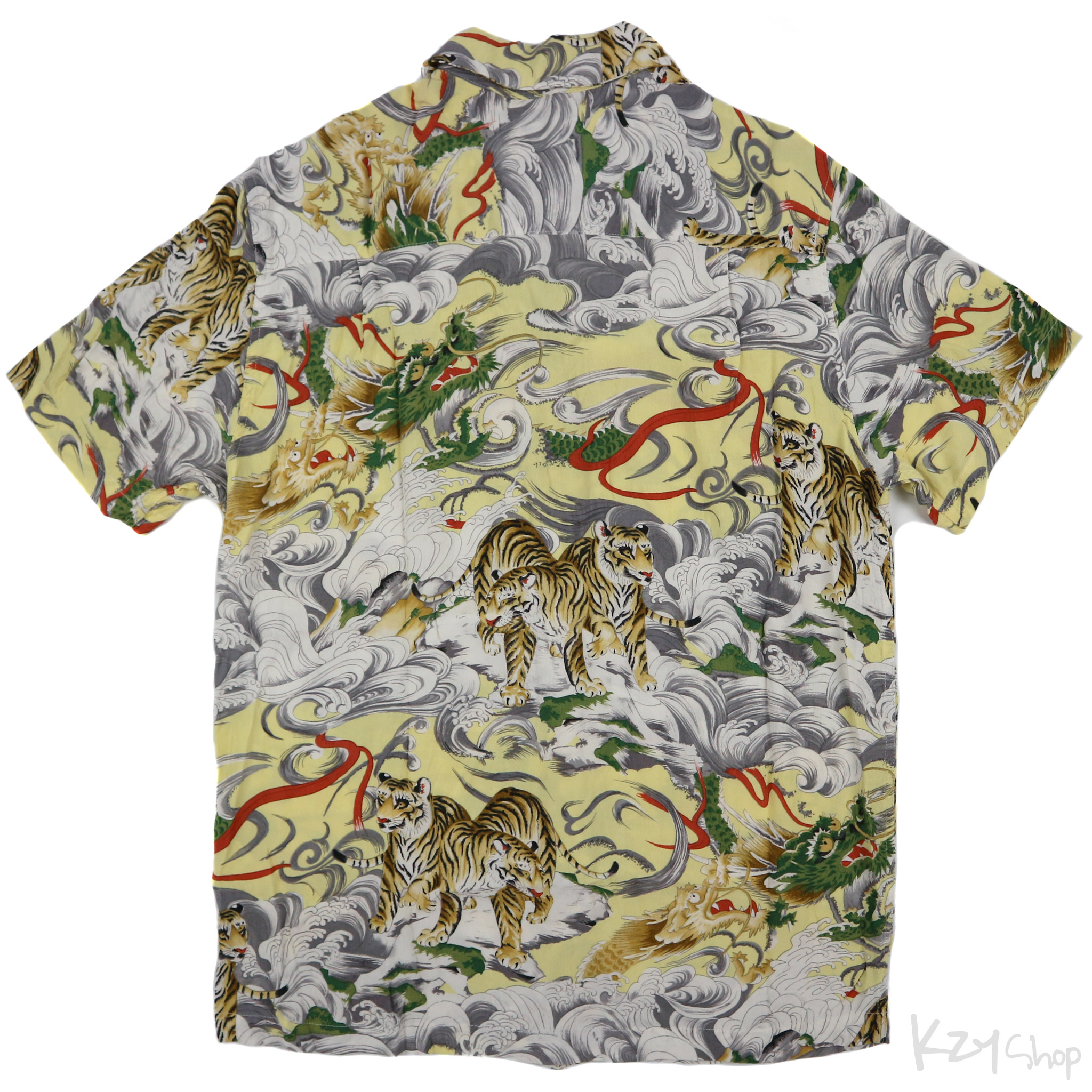 เสื้อฮาวายลายญี่ปุ่น Kaluluwa - Tiger & Dragon