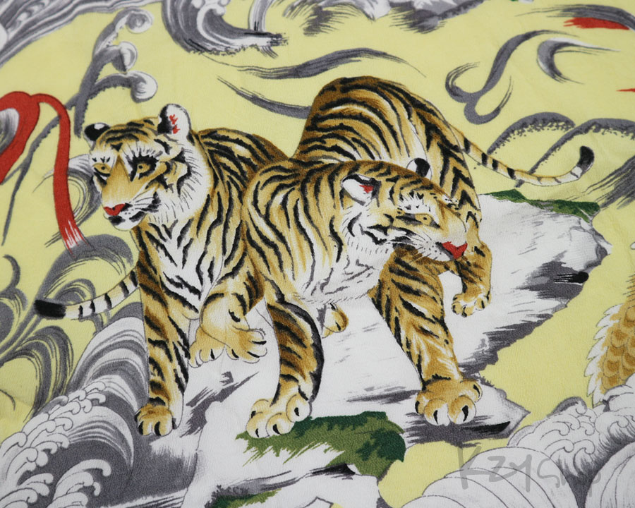 เสื้อฮาวายลายญี่ปุ่น Kaluluwa - Tiger & Dragon