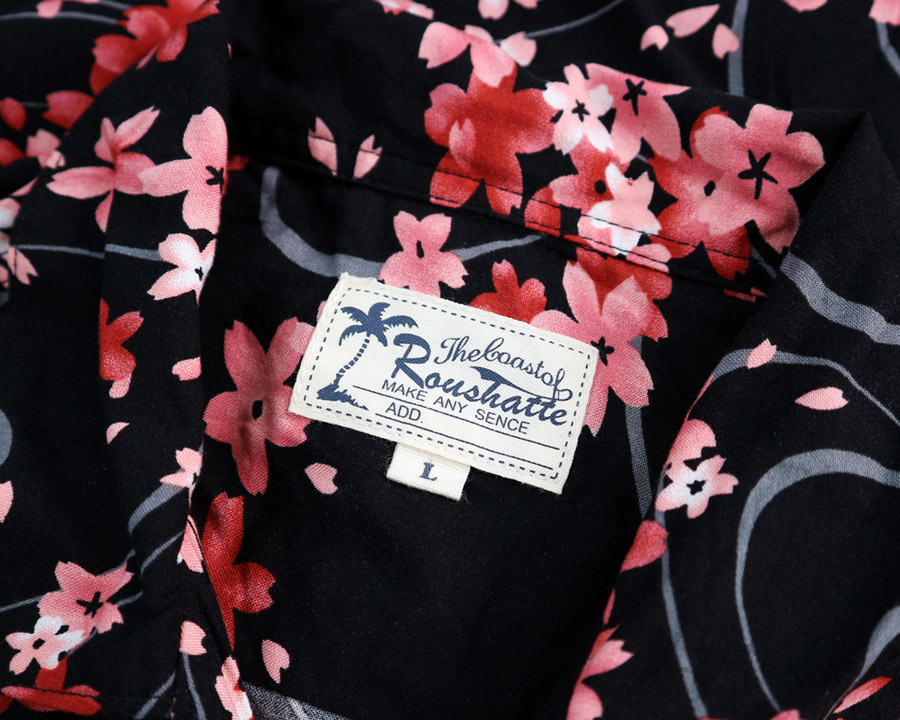 เสื้อฮาวายลายญี่ปุ่น Roushatte ลาย ดอกซากุระ