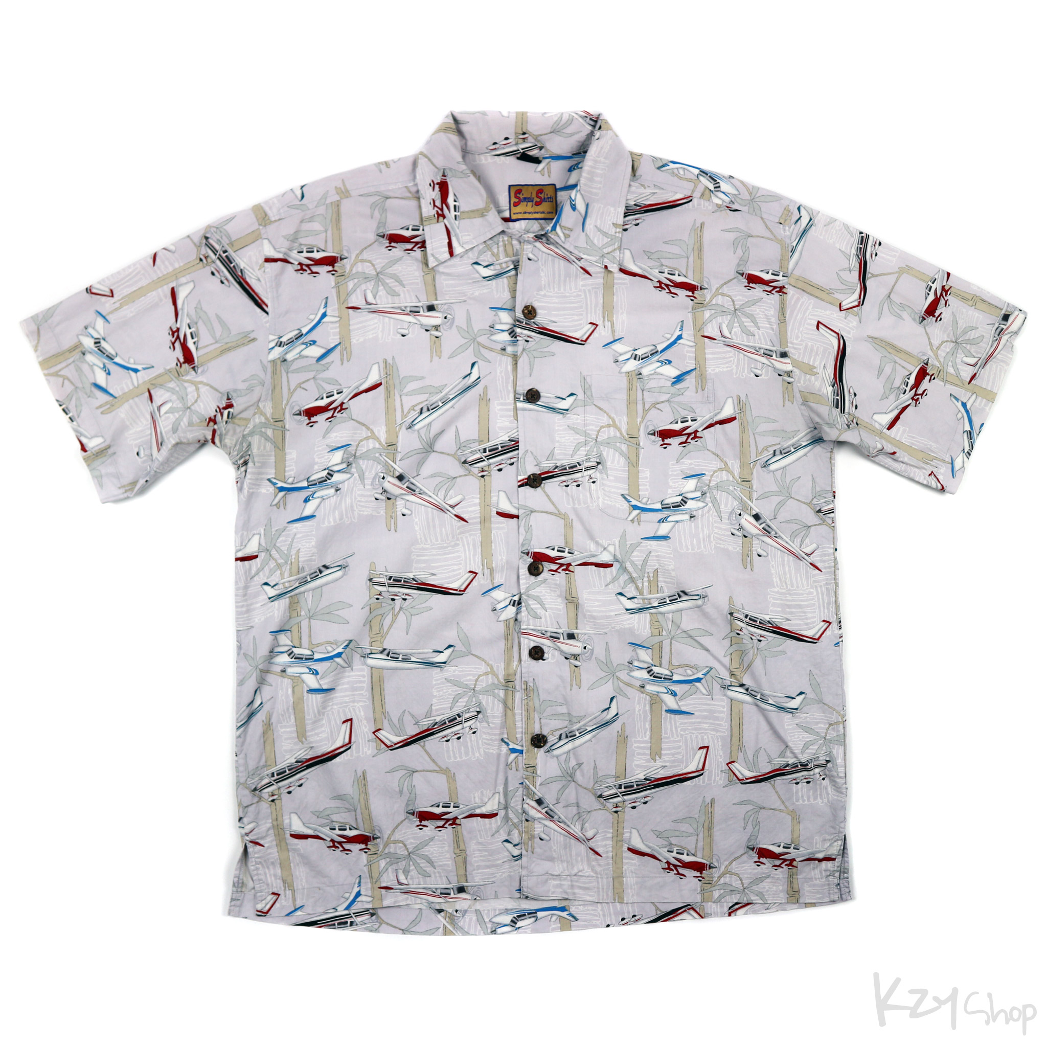  เสื้อฮาวาย Simply Shirts ลาย เครื่องบิน