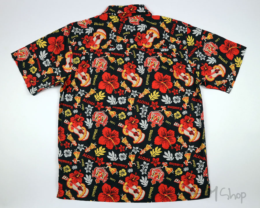 เสื้อฮาวาย C.P.S ลาย สาวฮูล่า อูคูเลเล่