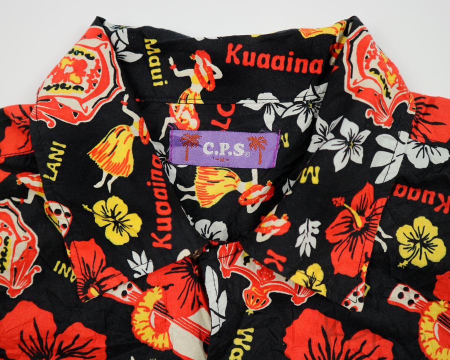 เสื้อฮาวาย C.P.S ลาย สาวฮูล่า อูคูเลเล่