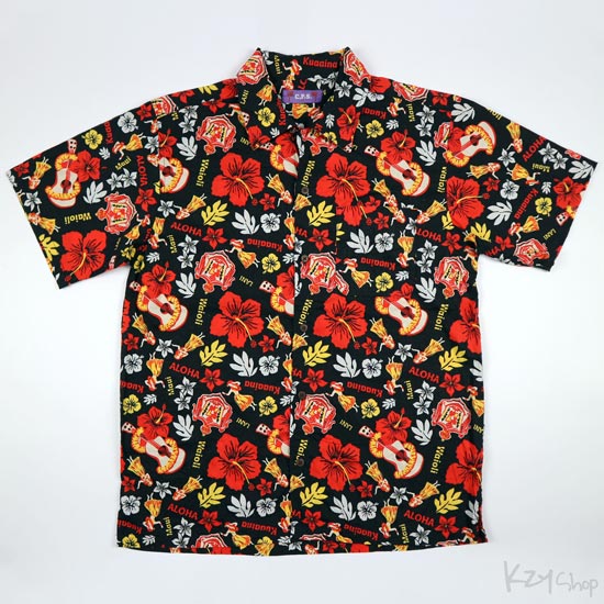 เสื้อฮาวาย C.P.S ลาย สาวฮูล่า อูคูเลเล่
