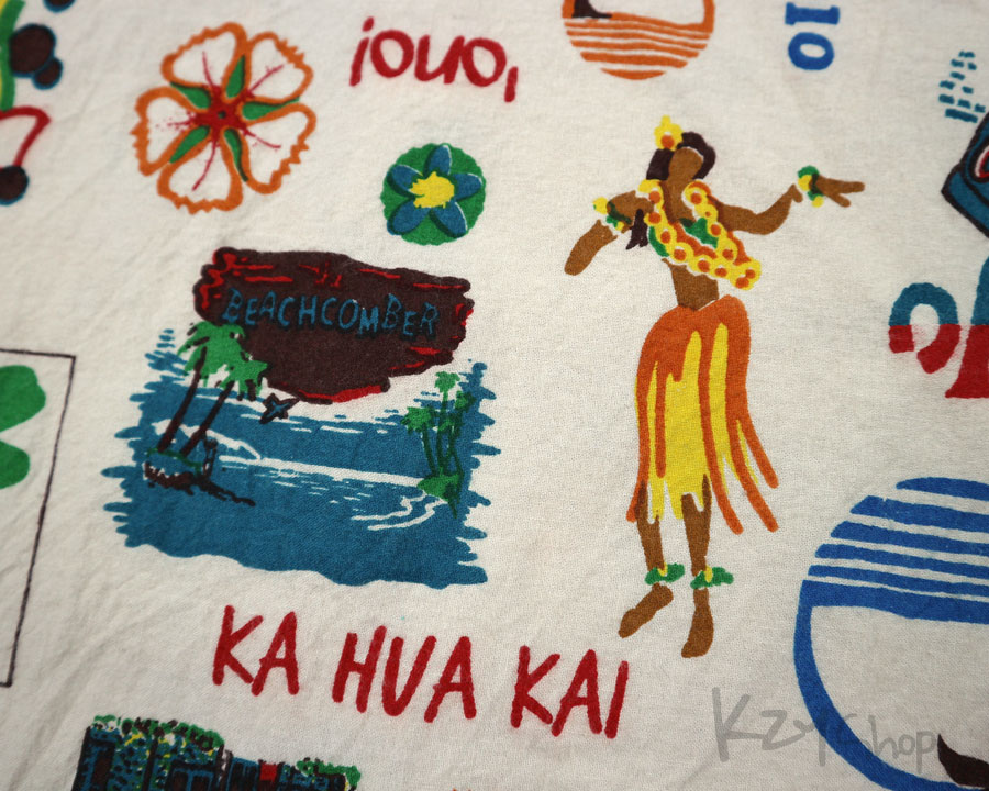 เสื้อฮาวายแขนยาว Kahiko ลาย Tiki-Jo สาวฮูล่า
