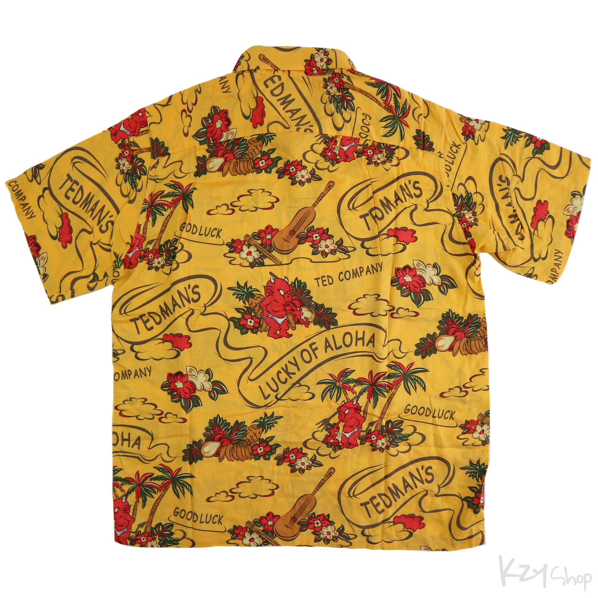 เสื้อฮาวาย TEDMAN - LUCKY OF ALOHA (Yellow)