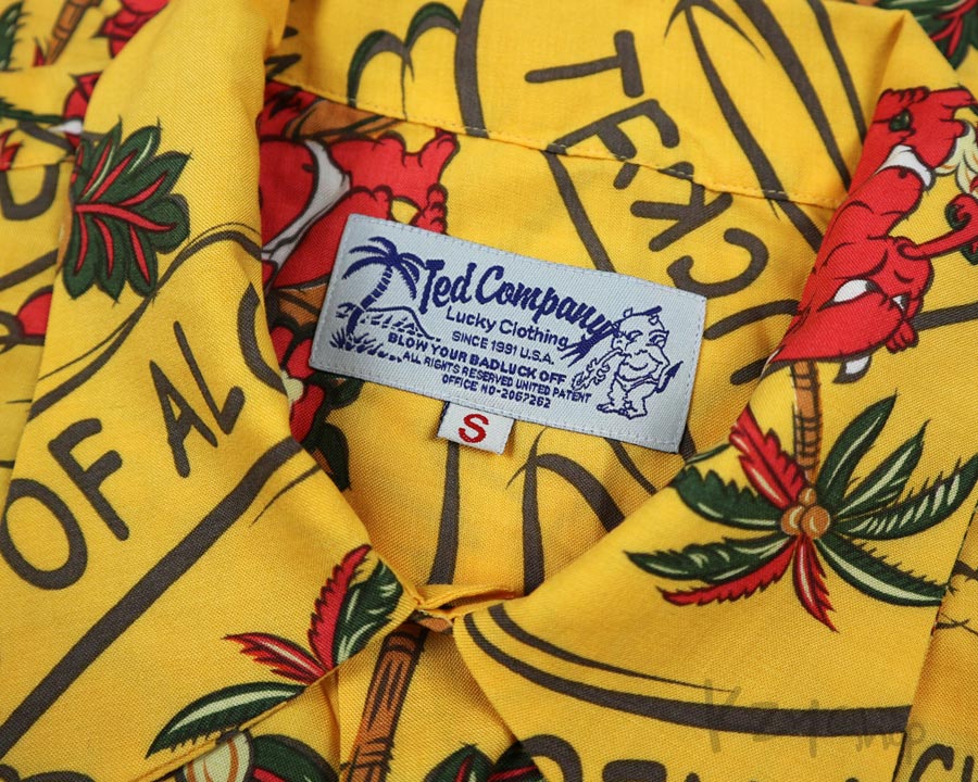 เสื้อฮาวาย TEDMAN - LUCKY OF ALOHA (Yellow)