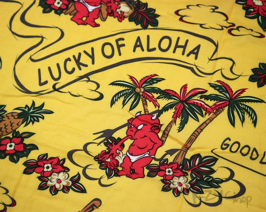 เสื้อฮาวาย TEDMAN - LUCKY OF ALOHA (Yellow)