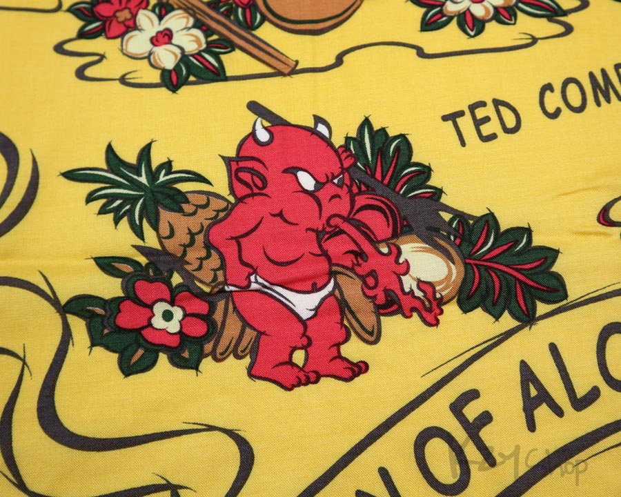 เสื้อฮาวาย TEDMAN - LUCKY OF ALOHA (Yellow)