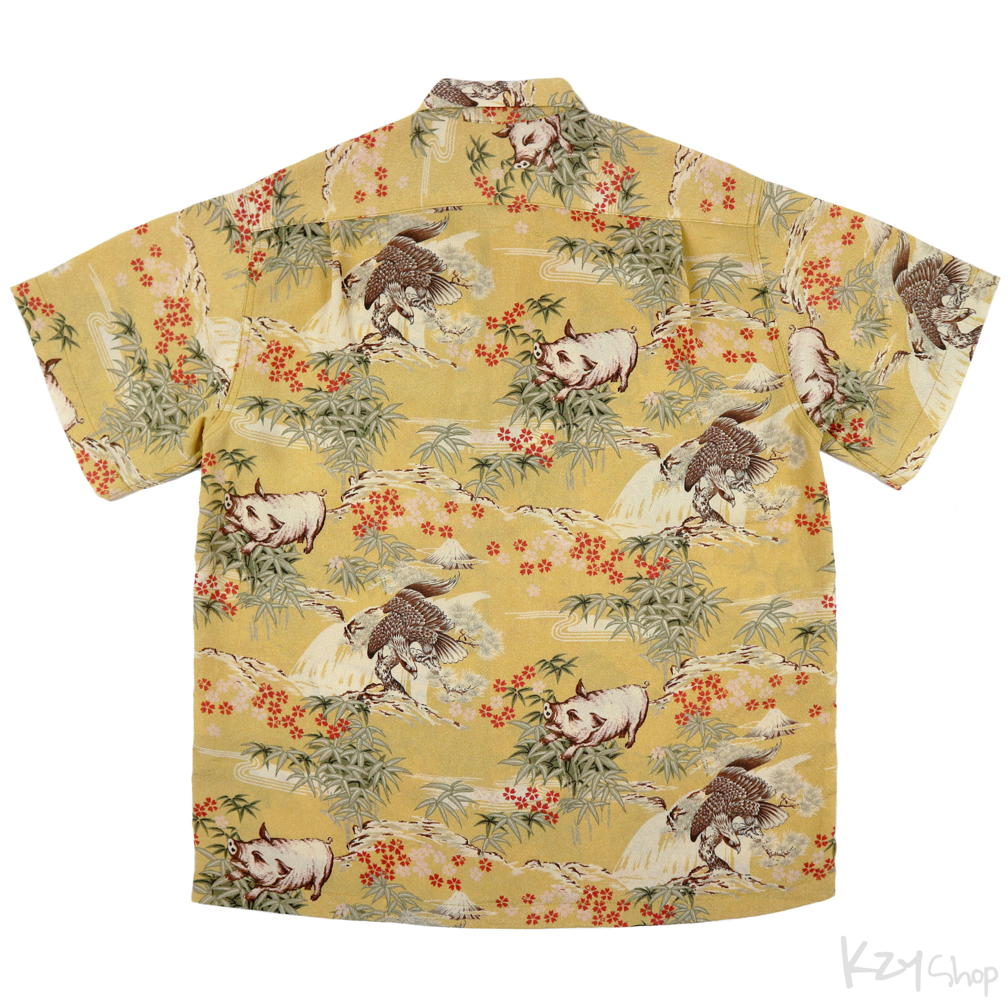 เสื้อฮาวายลายญี่ปุ่น STUDIO D'ARTISAN - Hawk Pig