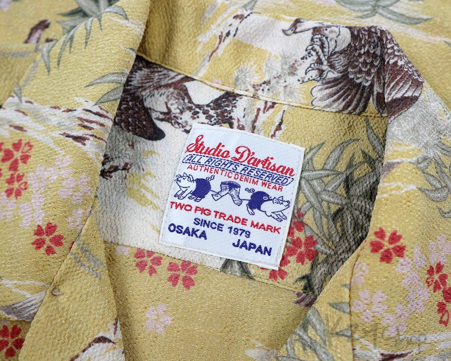 เสื้อฮาวายลายญี่ปุ่น STUDIO D'ARTISAN - Hawk Pig
