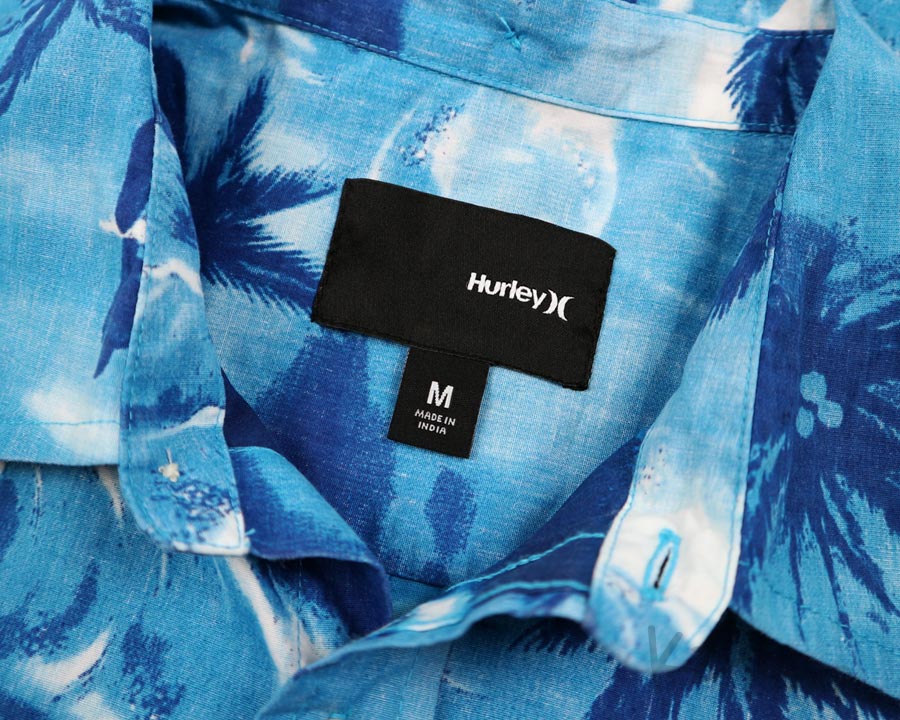 เสื้อฮาวาย Hurley ลาย วิวทะเล ต้นมะพร้าว
