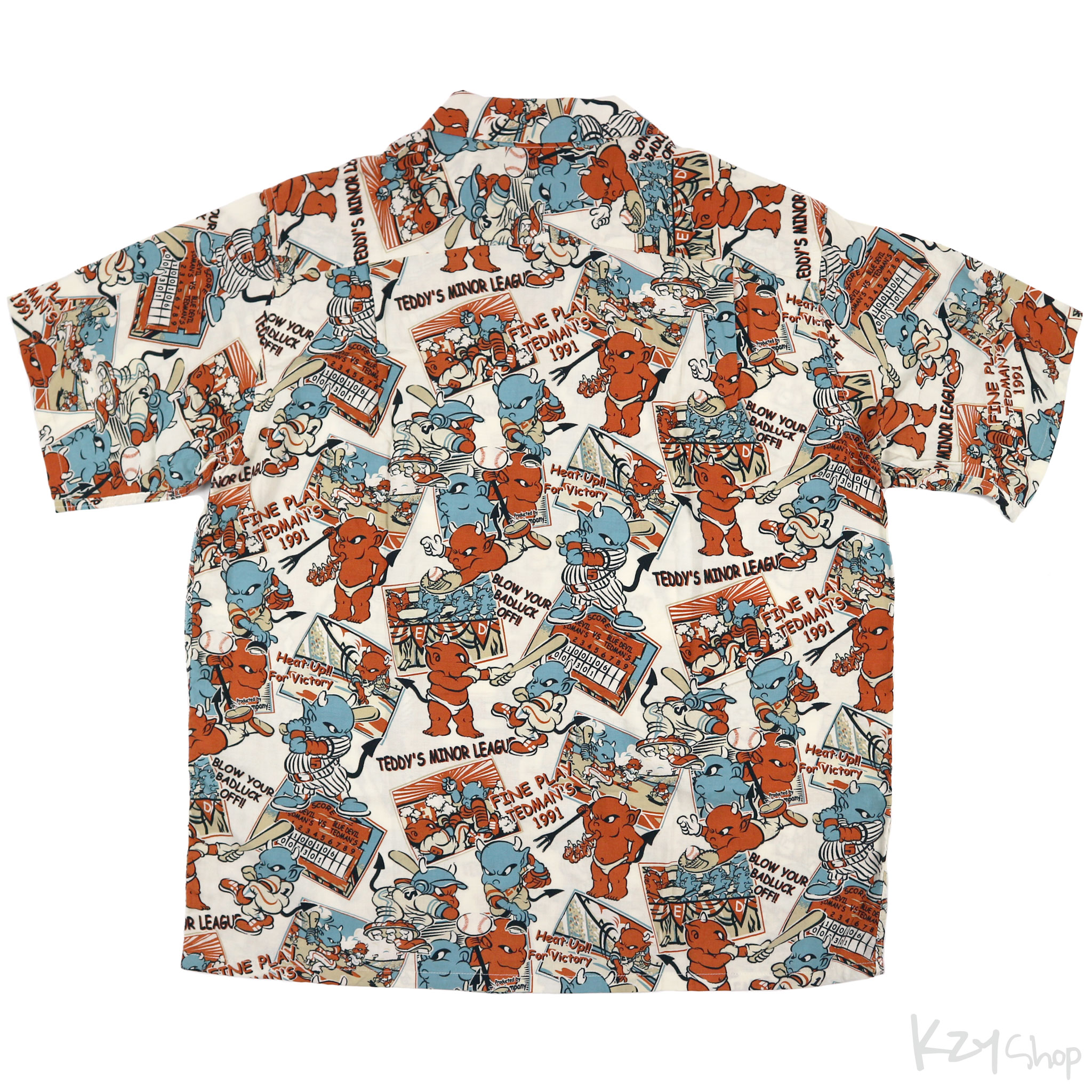 เสื้อฮาวาย TEDMAN - BASEBALL TEDMAN (White)