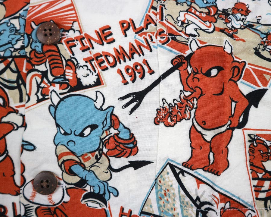 เสื้อฮาวาย TEDMAN - BASEBALL TEDMAN (White)