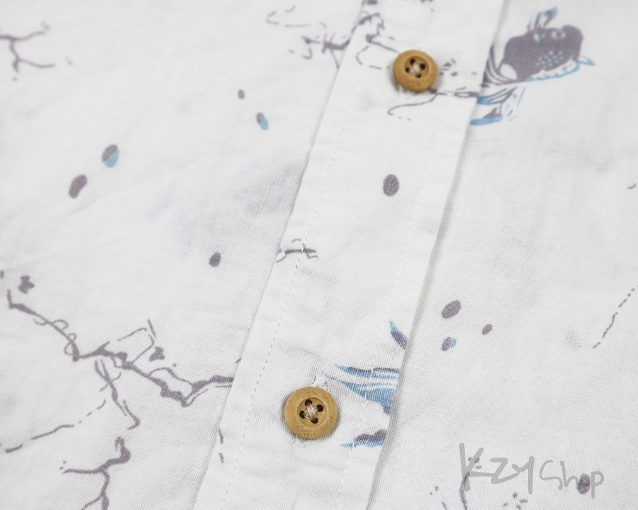 เสื้อฮาวายลายญี่ปุ่น JIDAIYA ลาย ปลาทอง