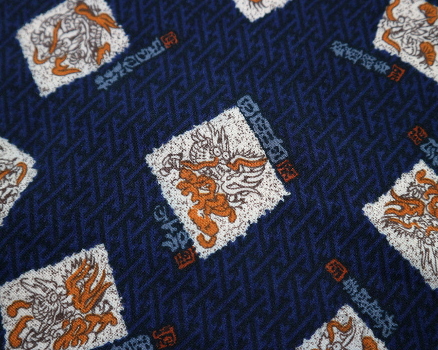 เสื้อฮาวายลายญี่ปุ่น LIVING ISLAND ลาย มังกร