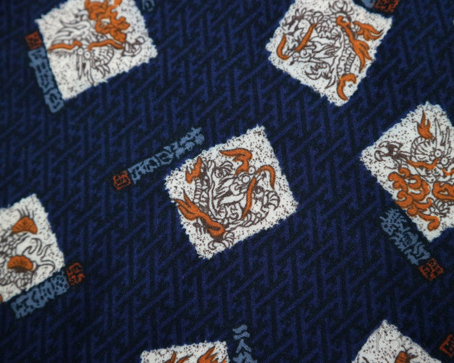 เสื้อฮาวายลายญี่ปุ่น LIVING ISLAND ลาย มังกร