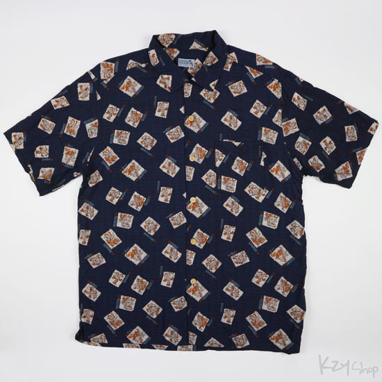 เสื้อฮาวายลายญี่ปุ่น LIVING ISLAND ลาย มังกร