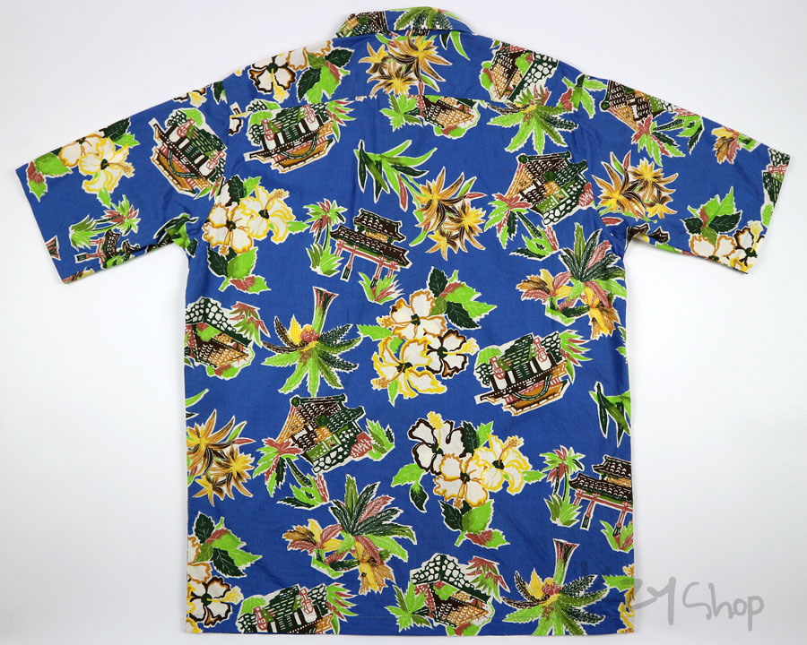 เสื้อฮาวายลายญี่ปุ่น ลาย วัดญี่ปุ่น