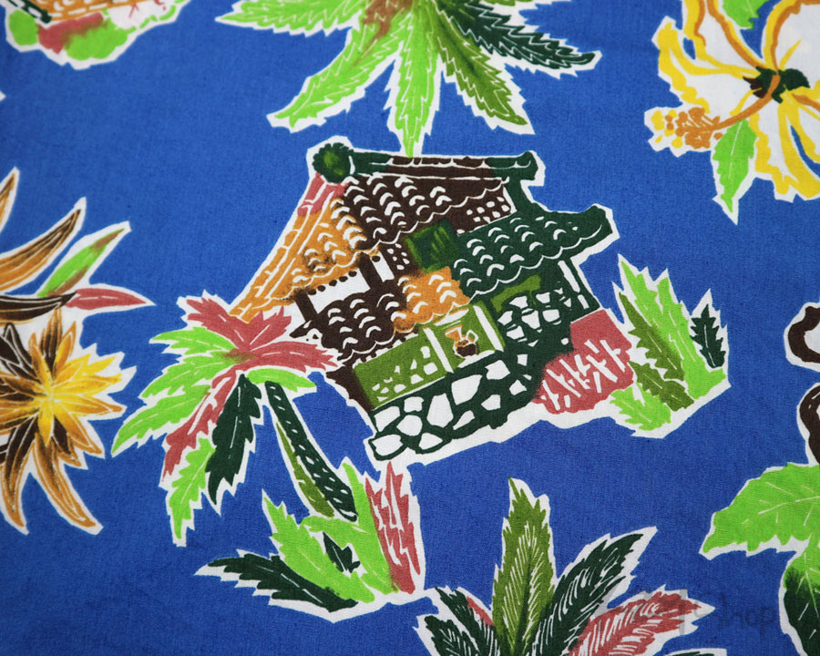 เสื้อฮาวายลายญี่ปุ่น ลาย วัดญี่ปุ่น