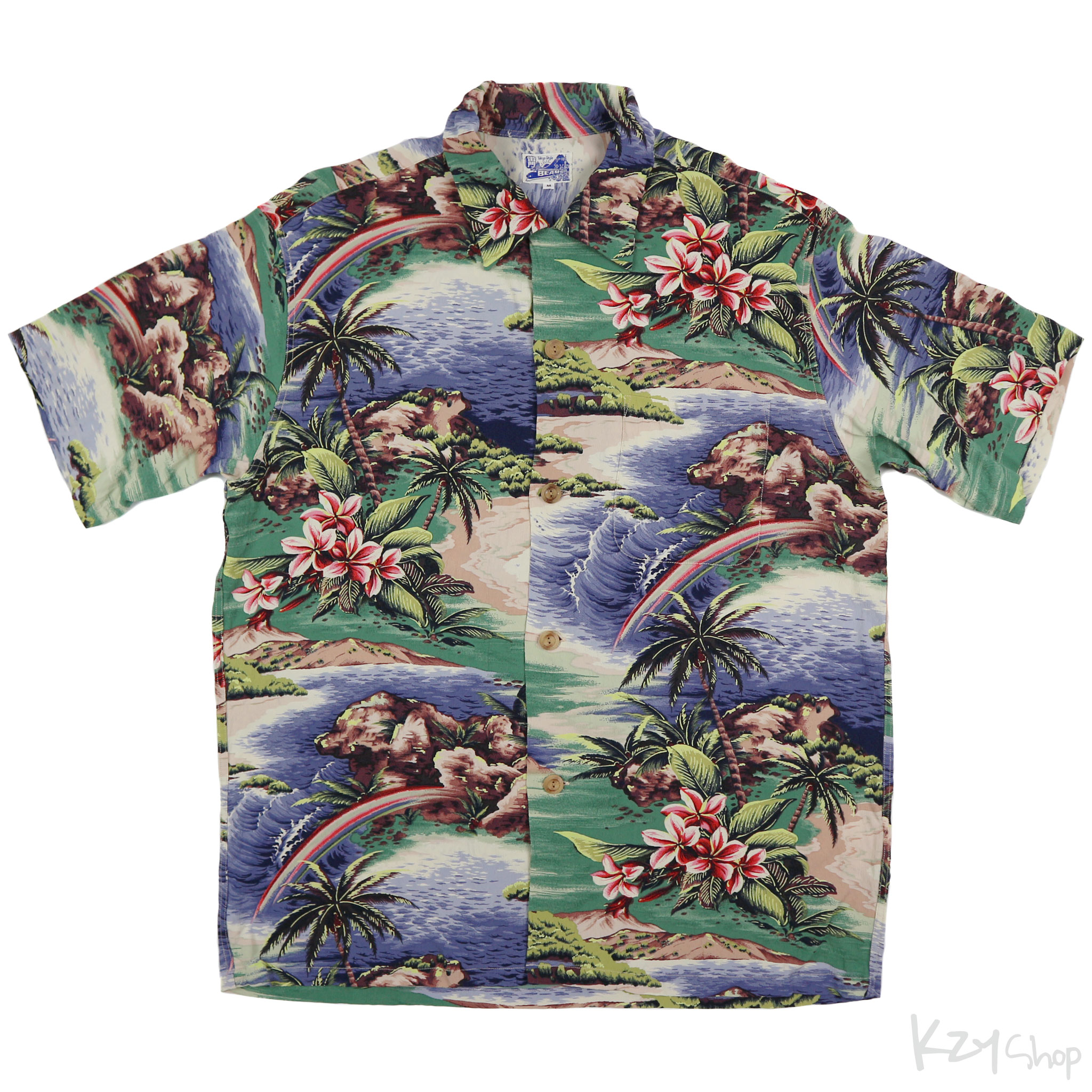เสื้อฮาวาย BEAMS - REINBOW ISLAND