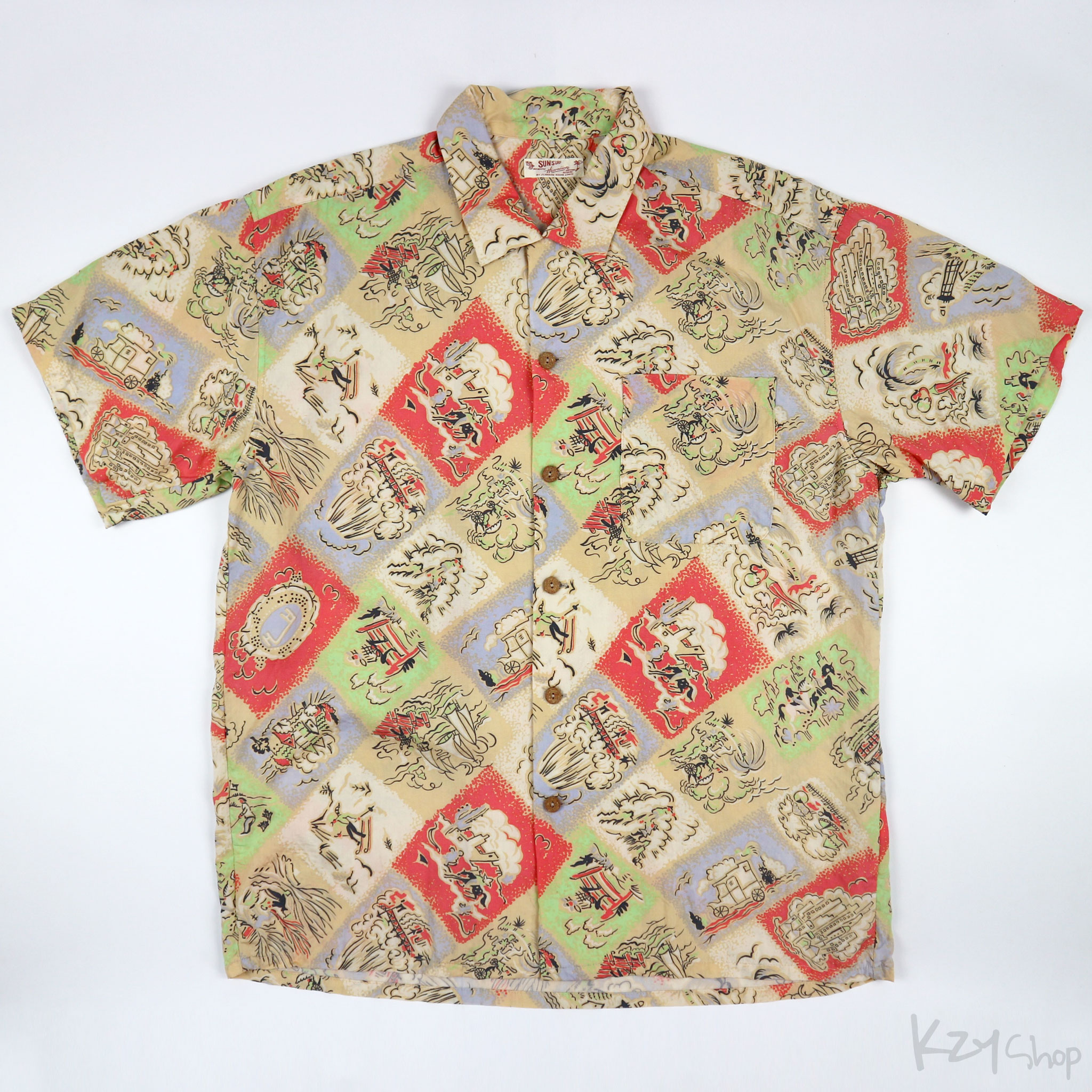 เสื้อฮาวาย SUN SURF BY PLANNING ROOM STAFF