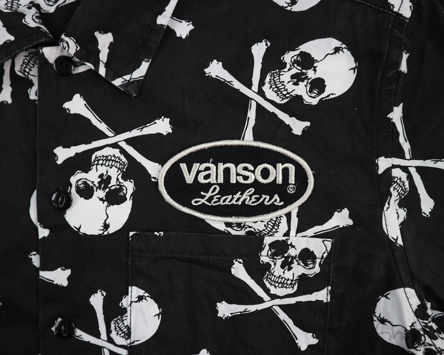 เสื้อฮาวาย vanson - Skull and Bones