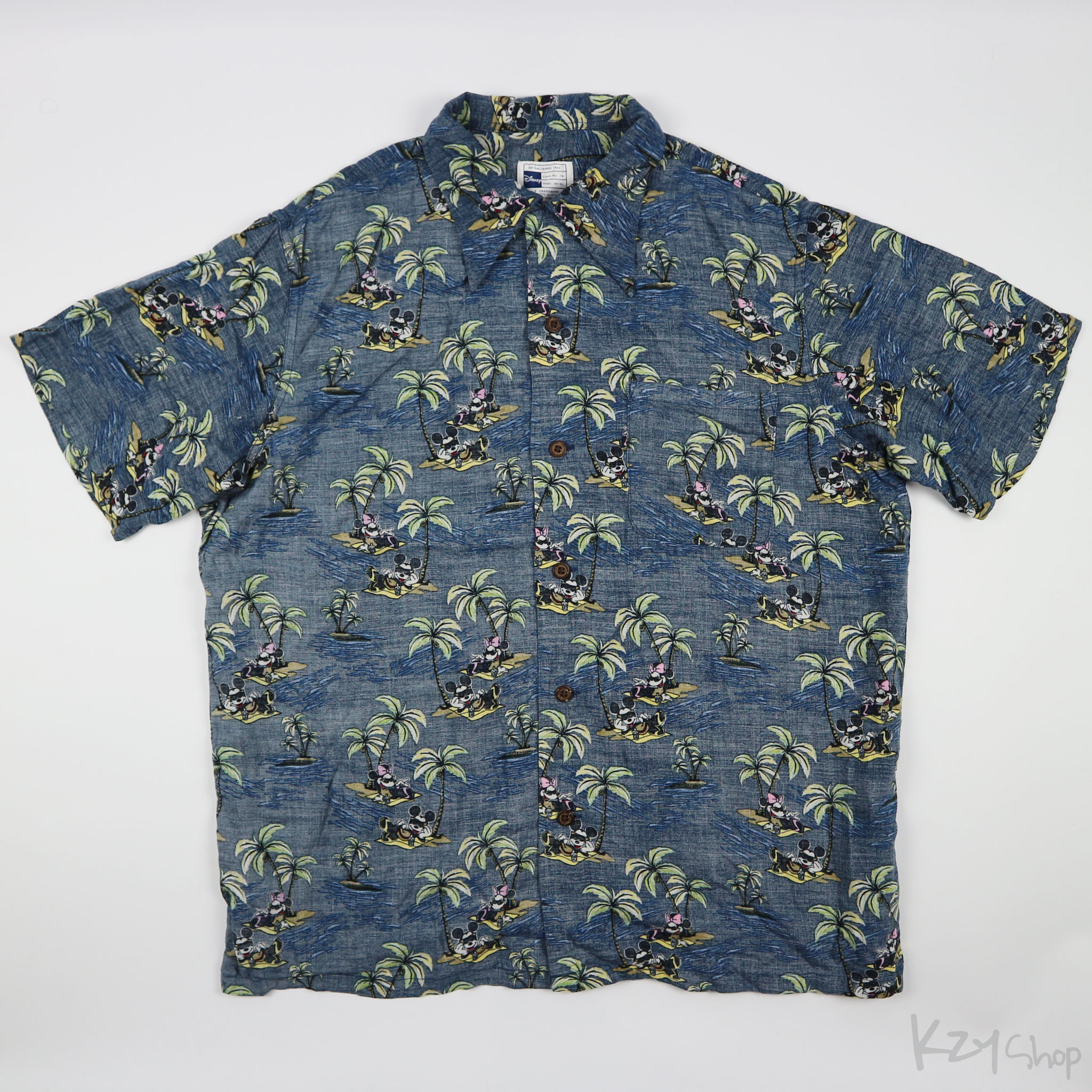  เสื้อฮาวาย Disney ลาย Mickey & Minnie mouse