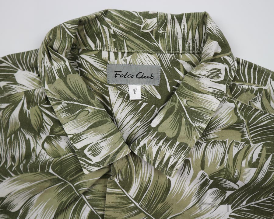 เสื้อฮาวาย Folco Club ลาย ใบไม้