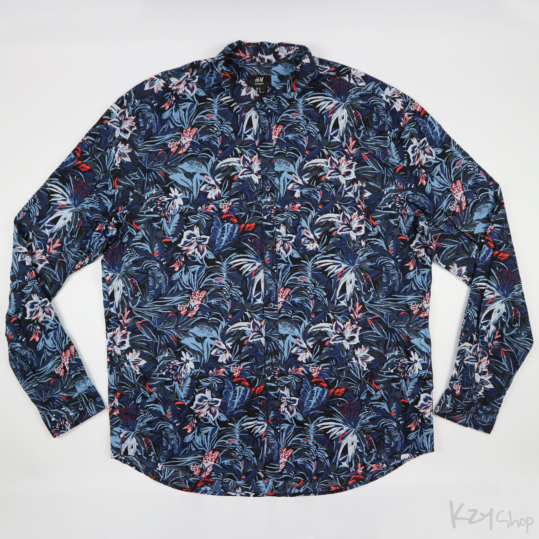 เสื้อฮาวายแขนยาว H&M