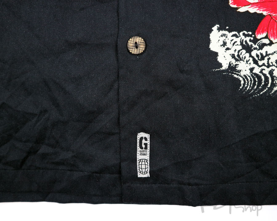 เสื้อฮาวายลายญี่ปุ่น GUESS ลาย คินทาโร่ จอมพลัง